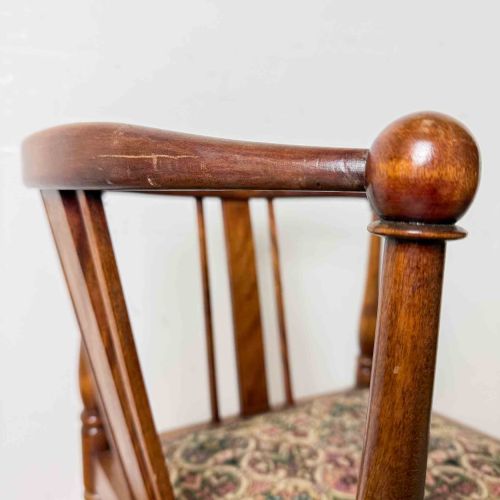 EDWARDIAN FRUITWOOD CORNER CHAIR - ADDITIONAL PHOTO 11