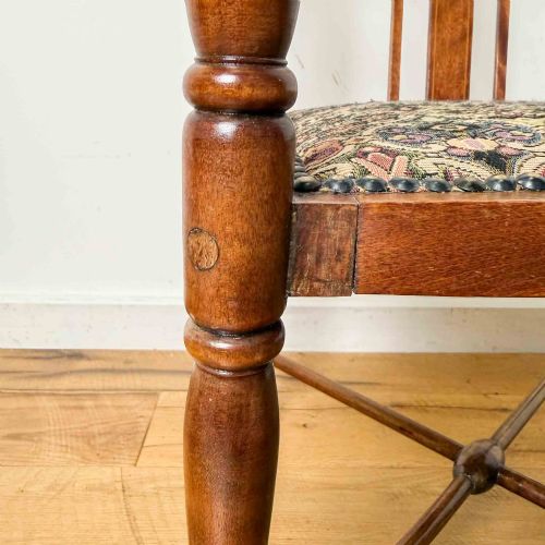 EDWARDIAN FRUITWOOD CORNER CHAIR - ADDITIONAL PHOTO 12