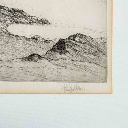 DERWENT WATER ETCHING BY JOHN FULLWOOD 1854 1931 - ADDITIONAL PHOTO 3