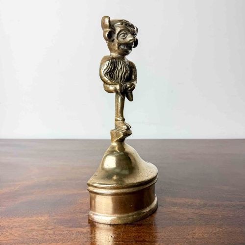 ANTIQUE BRASS LINCOLN IMP DOORSTOP - ADDITIONAL PHOTO 1