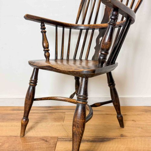 ANTIQUE HIGH BACK WINDSOR CHAIR - ADDITIONAL PHOTO 1