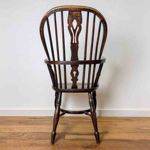 ANTIQUE HIGH BACK WINDSOR CHAIR - ADDITIONAL PHOTO 7