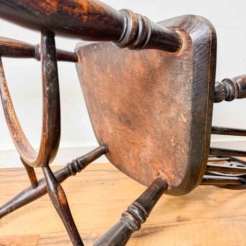 ANTIQUE HIGH BACK WINDSOR CHAIR - ADDITIONAL PHOTO 10