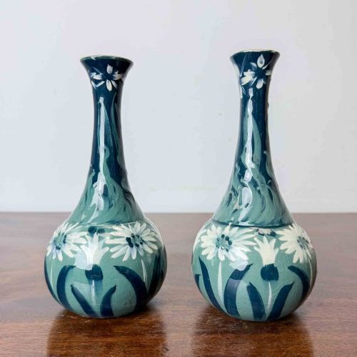 PAIR OF TG GREEN 'IVANHOE' ART NOUVEAU VASES - ADDITIONAL PHOTO 2
