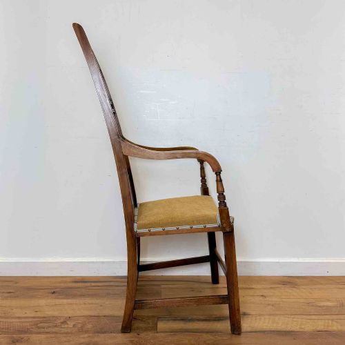 REGENCY PERIOD FRUITWOOD AND ELM HIGH BACK CHAIR - ADDITIONAL PHOTO 3