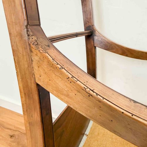 REGENCY PERIOD FRUITWOOD AND ELM HIGH BACK CHAIR - ADDITIONAL PHOTO 6
