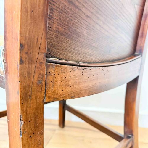 REGENCY PERIOD FRUITWOOD AND ELM HIGH BACK CHAIR - ADDITIONAL PHOTO 13