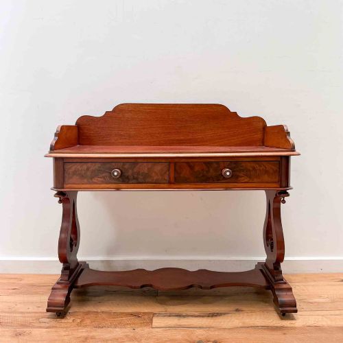 VICTORIAN MAHOGANY SIDE TABLE OR WRITING TABLE - ADDITIONAL PHOTO 1