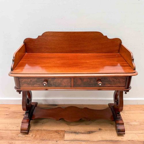 VICTORIAN MAHOGANY SIDE TABLE OR WRITING TABLE - ADDITIONAL PHOTO 3
