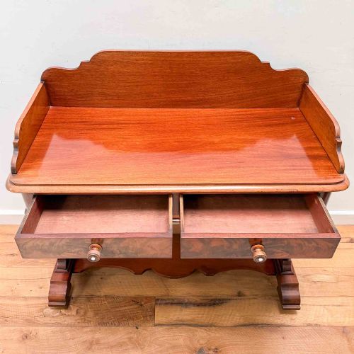 VICTORIAN MAHOGANY SIDE TABLE OR WRITING TABLE - ADDITIONAL PHOTO 12