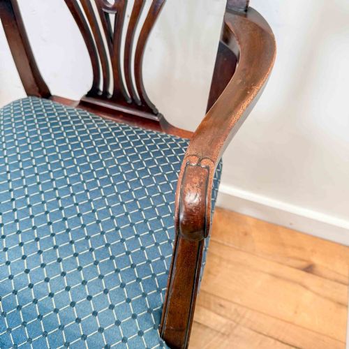 PAIR OF CHIPPENDALE STYLE MAHOGANY ARMCHAIRS - ADDITIONAL PHOTO 11