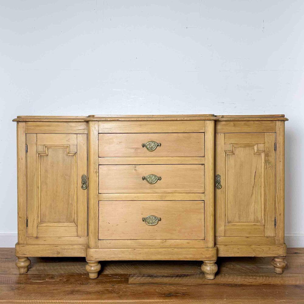 Antique Pine Breakfront Sideboard