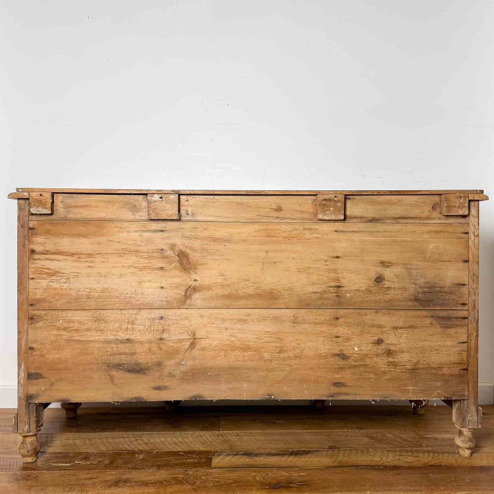 Antique Pine Breakfront Sideboard View XV