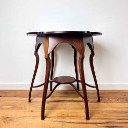 MORRIS AND CO STYLE MAHOGANY OCCASIONAL TABLE