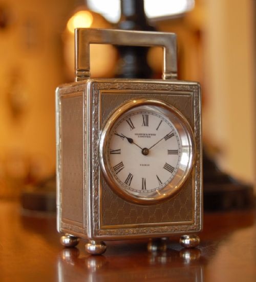 MAPPIN WEBB 1913 SILVER CARRIAGE CLOCK - ADDITIONAL PHOTO 2