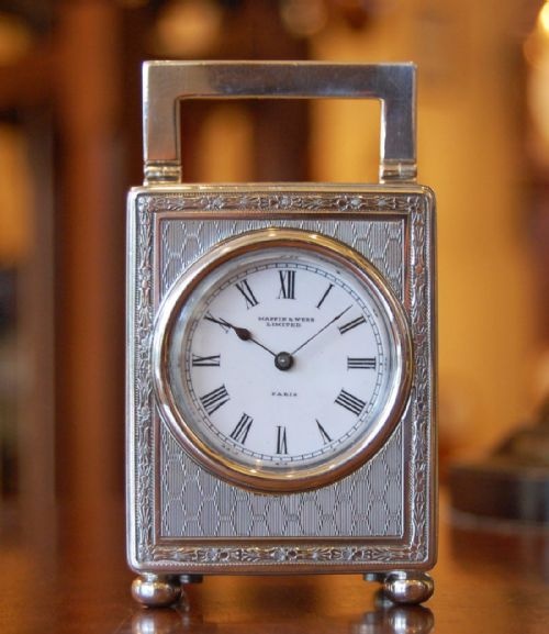 MAPPIN WEBB 1913 SILVER CARRIAGE CLOCK - ADDITIONAL PHOTO 6