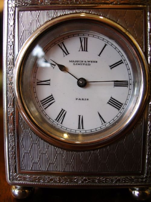 MAPPIN WEBB 1913 SILVER CARRIAGE CLOCK - ADDITIONAL PHOTO 12