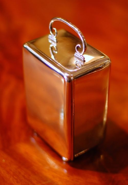 SILVER TIMEPIECE CARRIAGE CLOCK - ADDITIONAL PHOTO 1
