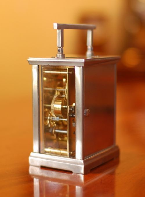 ART DECO STYLE WITH ALARM CARRIAGE CLOCK - ADDITIONAL PHOTO 1