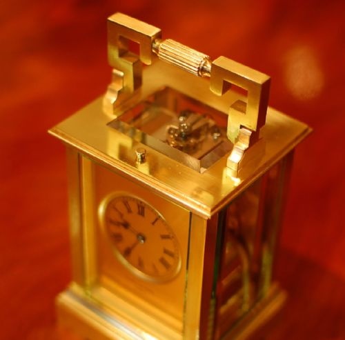 PEARCE AND SONS PARIS CARRIAGE CLOCK - ADDITIONAL PHOTO 1