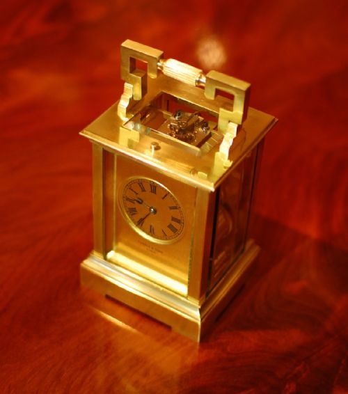 PEARCE AND SONS PARIS CARRIAGE CLOCK - ADDITIONAL PHOTO 4