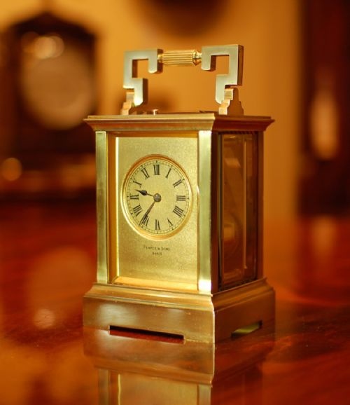 PEARCE AND SONS PARIS CARRIAGE CLOCK - ADDITIONAL PHOTO 5