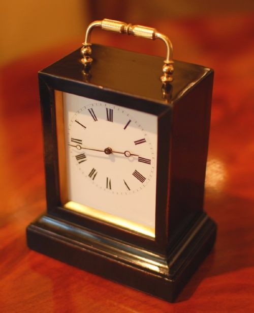 vap brevete carriage clock - CATEGORY: ANTIQUE CLOCKS - DATED 1870