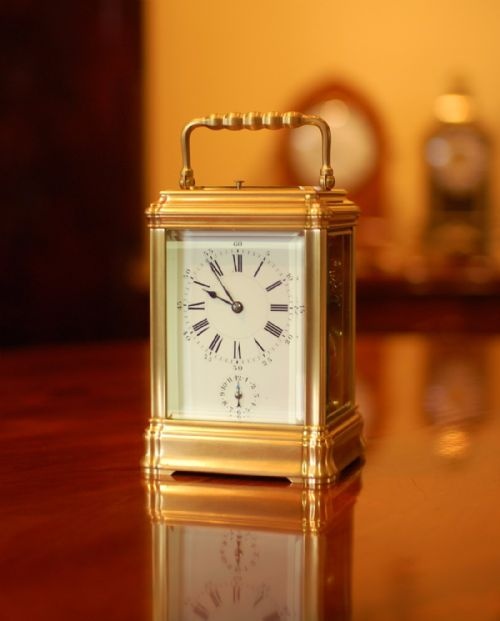 HENRI JACOT GRANDE SONNERIE CARRIAGE CLOCK - ADDITIONAL PHOTO 6