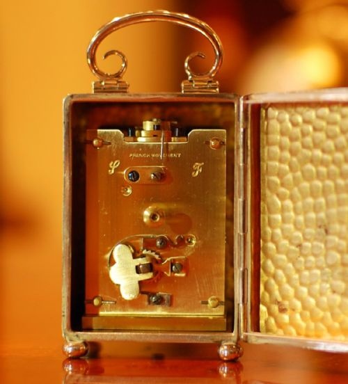 WILLIAM COMYNS 1905 MINIATURE CARRIAGE CLOCK - ADDITIONAL PHOTO 2