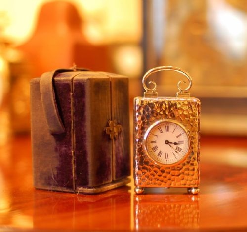 WILLIAM COMYNS 1905 MINIATURE CARRIAGE CLOCK - ADDITIONAL PHOTO 3