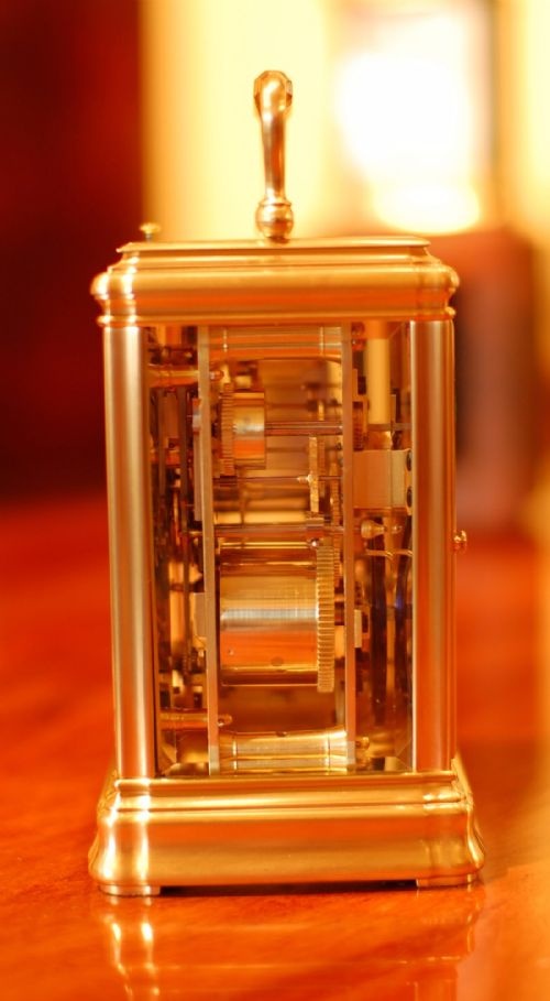 HDIRIQUEN CHANTILLY PUSH REPEAT CARRIAGE CLOCK - ADDITIONAL PHOTO 2