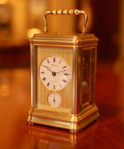 HDIRIQUEN CHANTILLY PUSH REPEAT CARRIAGE CLOCK - ADDITIONAL PHOTO 4