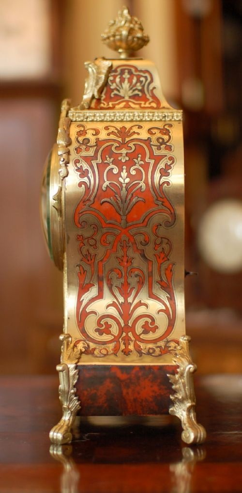 HOWELL JAMES BOULLE CLOCK MANTEL CLOCK - ADDITIONAL PHOTO 3