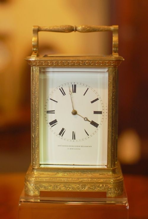 carriage clock by stevenard boulogne - CATEGORY: ANTIQUE CLOCKS - DATED 19TH CENTURY