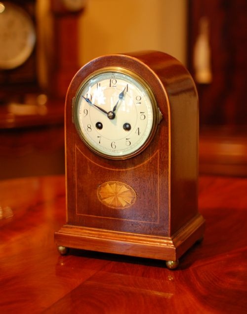 french dome top mantel clock - CATEGORY: ANTIQUE CLOCKS - DATED 1890