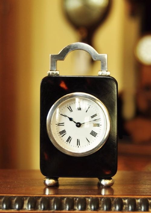 asprey miniature carriage clock - CATEGORY: ANTIQUE CLOCKS - DATED EDWARDIAN