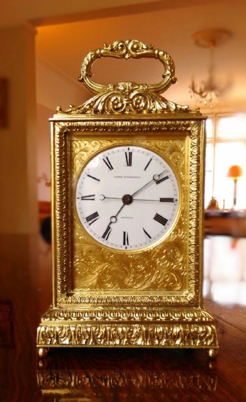 rare carriage clock - CATEGORY: ANTIQUE CLOCKS - DATED VICTORIAN