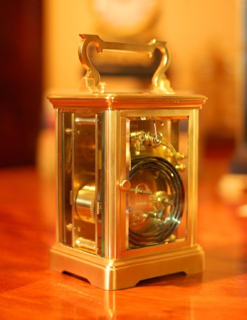 RICHARD CO CARRIAGE CLOCK PETITE SONNERIE STRIKE SILENT - ADDITIONAL PHOTO 1