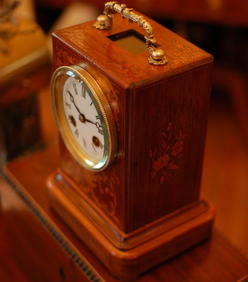 LEROY A PARIS MANTEL CLOCK - ADDITIONAL PHOTO 1