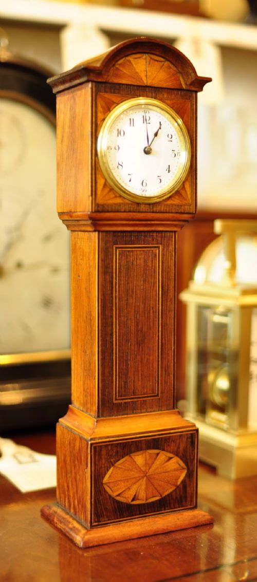 Miniature Grandfather Clock - Mantel Clock Size.