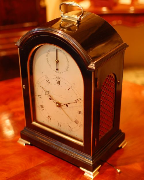 JAMES BROWN PORTSEA BRACKET CLOCK - ADDITIONAL PHOTO 3