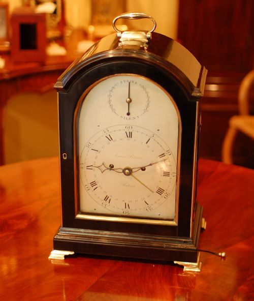 JAMES BROWN PORTSEA BRACKET CLOCK - ADDITIONAL PHOTO 5