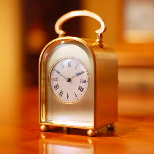 HUMP BACK CARRIAGE CLOCK - ADDITIONAL PHOTO 1