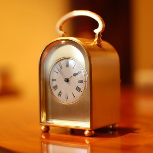HUMP BACK CARRIAGE CLOCK - ADDITIONAL PHOTO 4