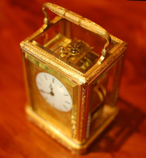 EARLY CARRIAGE CLOCK MOSER A PARIS - ADDITIONAL PHOTO 1