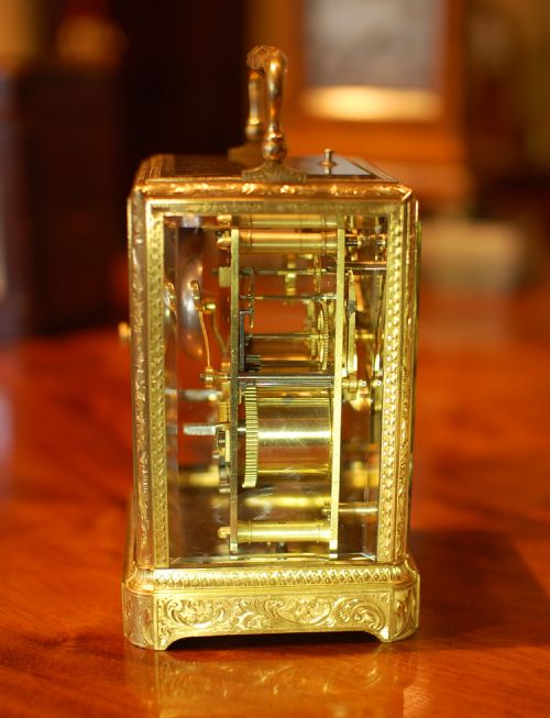 EARLY CARRIAGE CLOCK MOSER A PARIS - ADDITIONAL PHOTO 2
