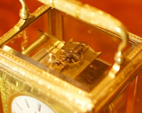 EARLY CARRIAGE CLOCK MOSER A PARIS - ADDITIONAL PHOTO 3