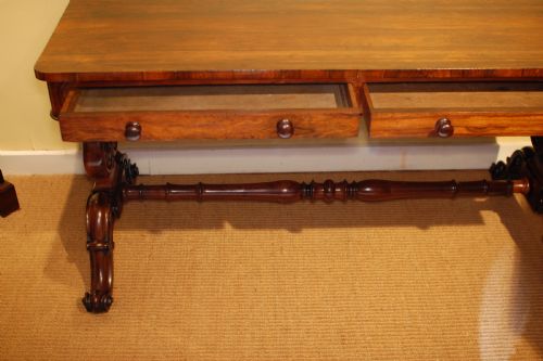 ROSEWOOD LIBRARY TABLE IDEAL LAPTOP OR COMPUTER OFFICE DESK - ADDITIONAL PHOTO 1