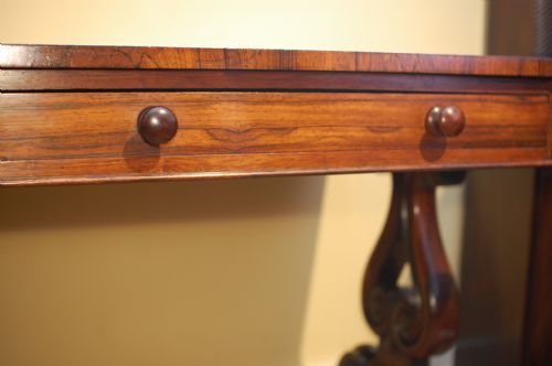 ROSEWOOD LIBRARY TABLE IDEAL LAPTOP OR COMPUTER OFFICE DESK - ADDITIONAL PHOTO 4