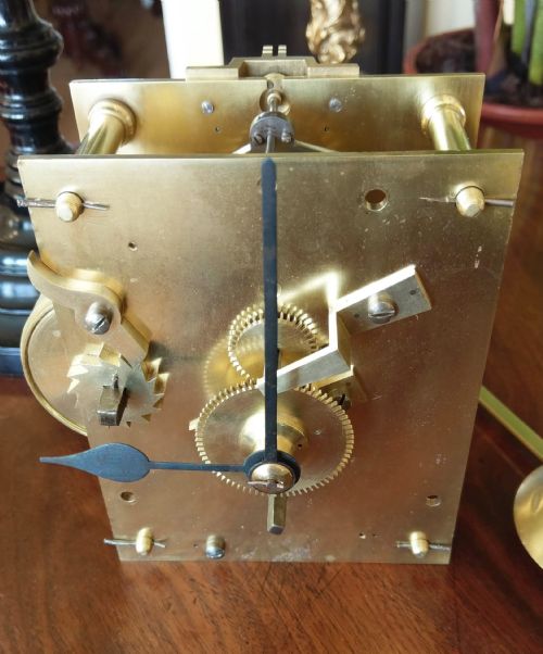 SMALL 8INCH DIAL ANTIQUE 'FUSEE' WALL CLOCK - ADDITIONAL PHOTO 2